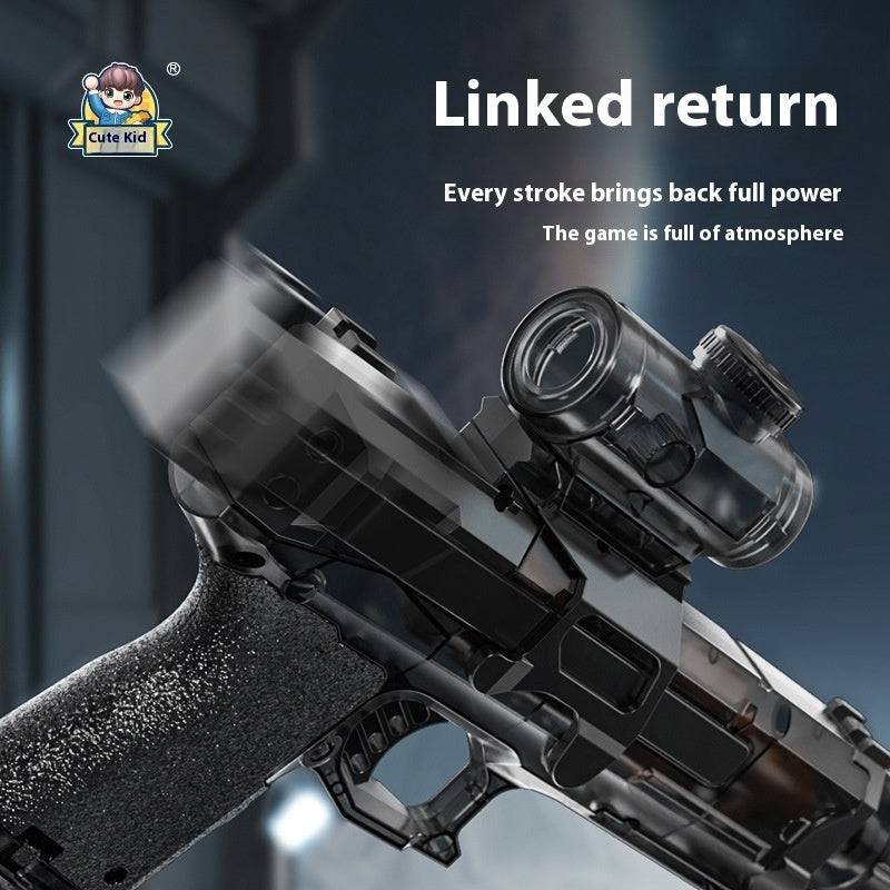 Pistolet à eau électrique VOLTAQUA avec lumières LED bleues
