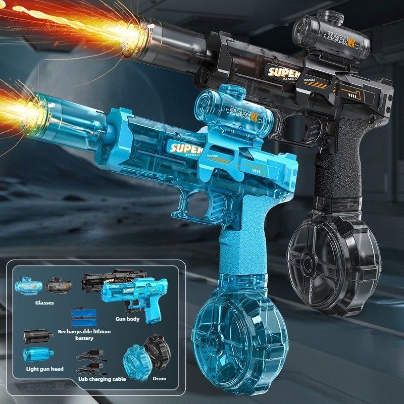 Pistolet à eau électrique VOLTAQUA avec lumières LED bleues